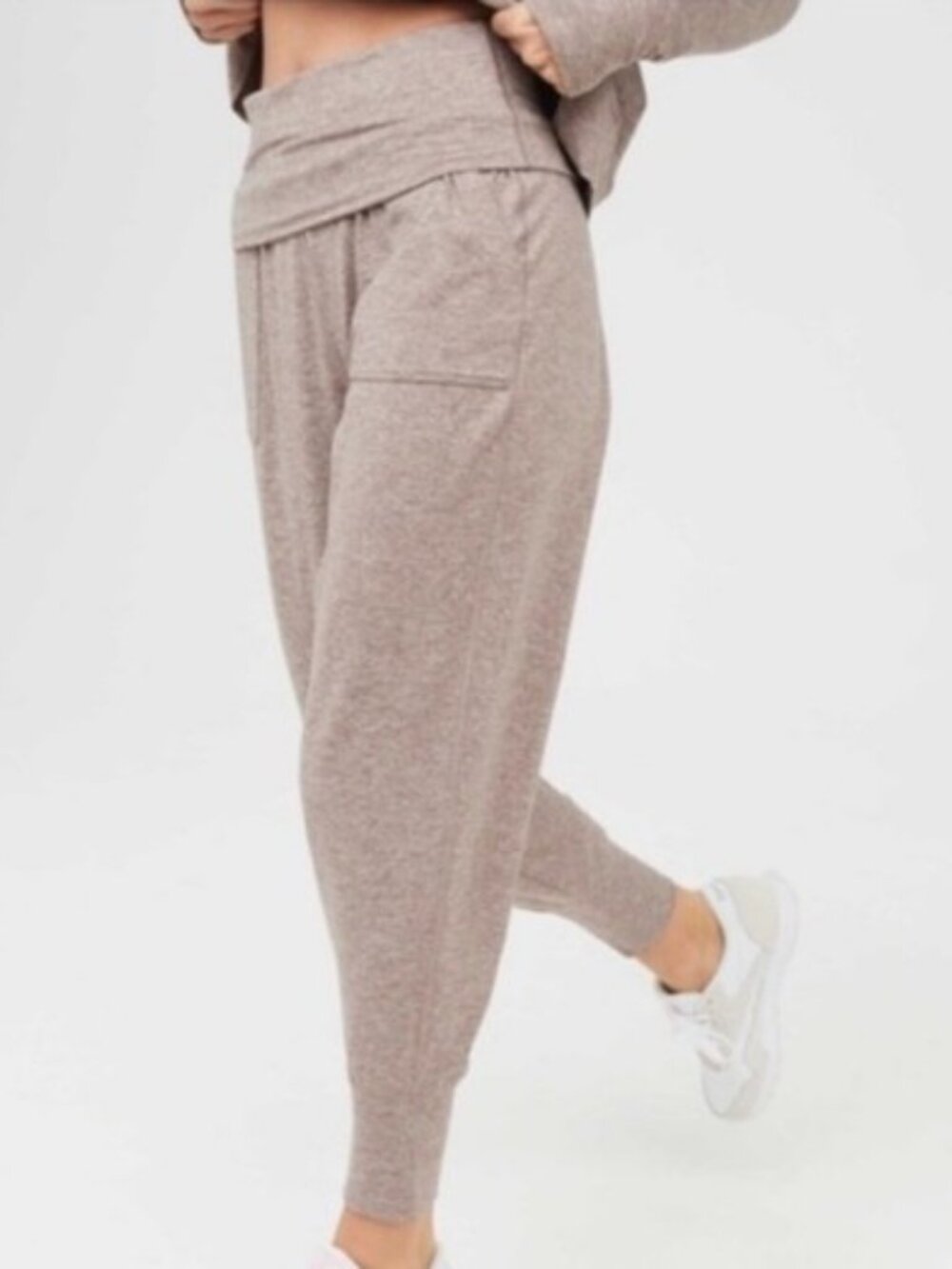 Aerie Off-White Knit Lounge Pants